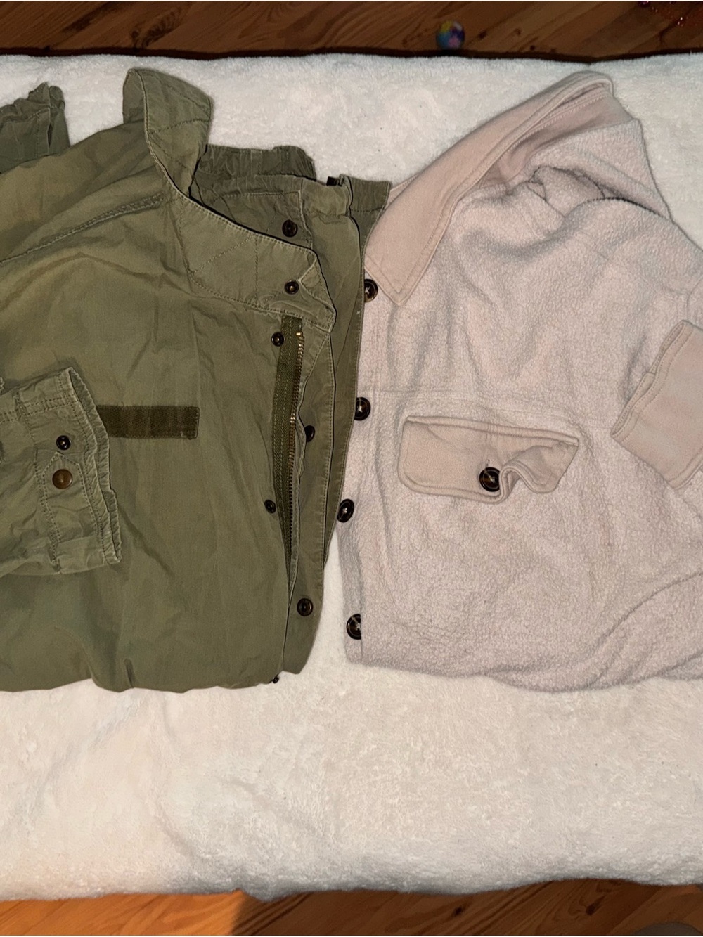 Urban Outfitters Utility Parka + PacSun Fleece Shacket – M/M-L
